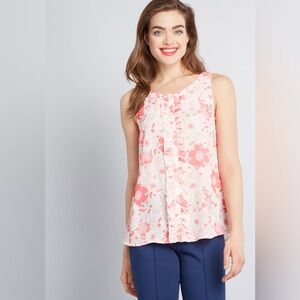 NWT ModCloth bit of frill sleeveless top